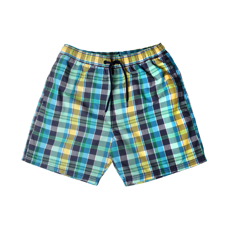 Reef Plaid Swim Trunks