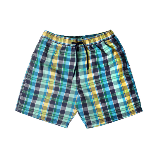 Reef Plaid Swim Trunks